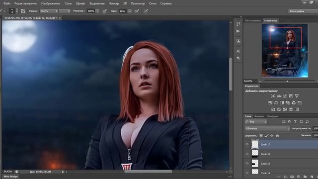 Photoshop Speed art Black Widow ? смотреть онлайн