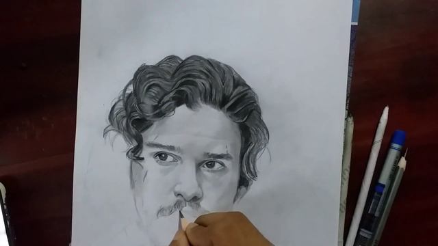 Jon Snow realistic pencil drawing | Kit Harrington drawing | Sketch 4 art |House of the Dragon смотреть онлайн