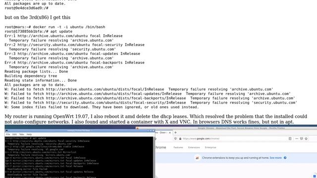 Unix & Linux: DNS on apt not working inside docker containers, others work смотреть онлайн