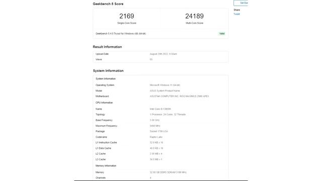 Intel Core i9 13900K in Geekbench is significantly more productive than AMD Ryzen 7 5800X and Ryzen смотреть онлайн