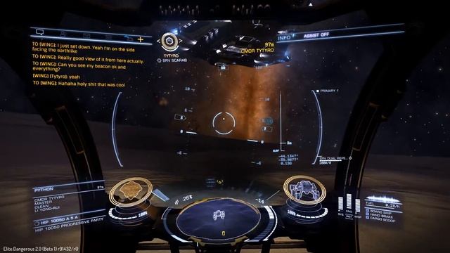 Python firing Rail Guns while landing (Elite: Dangerous Horizons Beta) смотреть онлайн