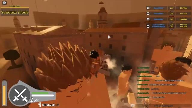 ИГРАЮ В АТАКА ТИТАНОВ В РОБЛОКСЕ! (ROBLOX) смотреть онлайн