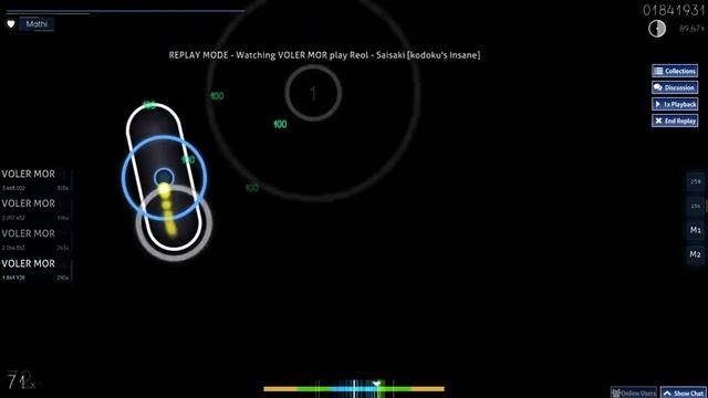 osu! Reol - Saisaki [kodoku's Insane, 5,03*] 88,97% B 17pp смотреть онлайн