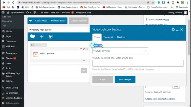 How to Create and Add Video Lightbox in Blog With WPBakery in WordPress | WordPress 2021 смотреть онлайн