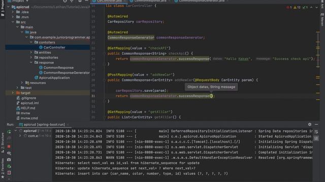 Tutorial Common Response API Spring Boot Java MySQL Ep 6 CommonResponse смотреть онлайн