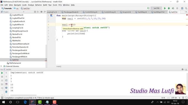 #28. Tutorial Kotlin [Dasar] - Logika Collection setOf dan mutableSetOf смотреть онлайн