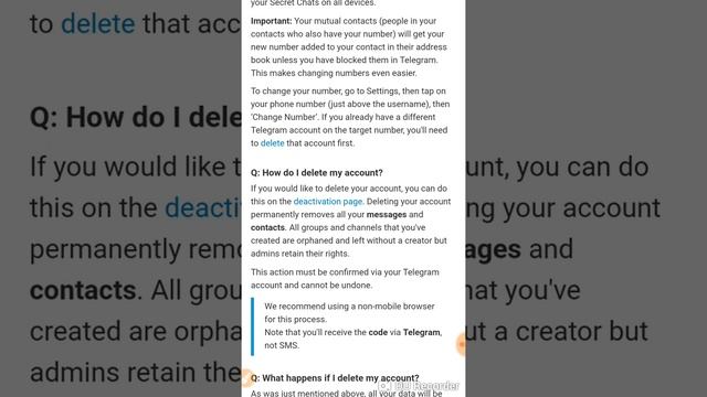 Удалить акаунт телеграм смотреть онлайн