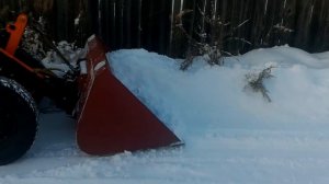 Самодельный мини погрузчик 4х4 переломка