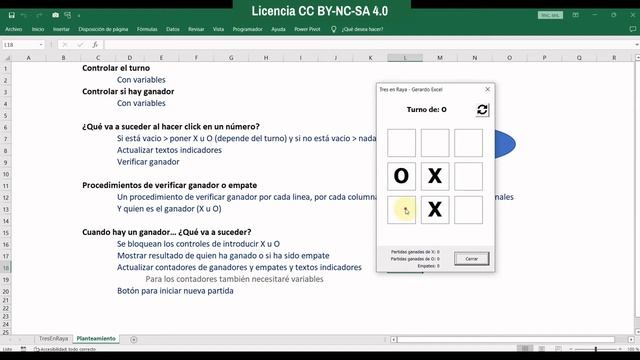 Juego del TRES EN RAYA ? (La Vieja, Gato, Michi, Tic-Tac-Toe) | VBA Excel смотреть онлайн