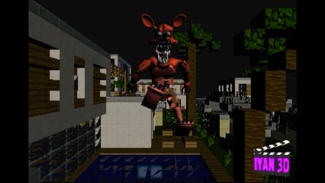 Night mare foxy kills Steve from Minecraft смотреть онлайн