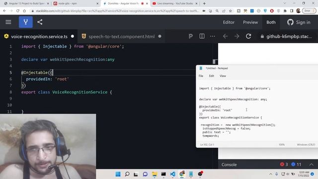 Angular 13 Project to Build Speech to Text Web App Using Web Speech Recognition API in TypeScript смотреть онлайн