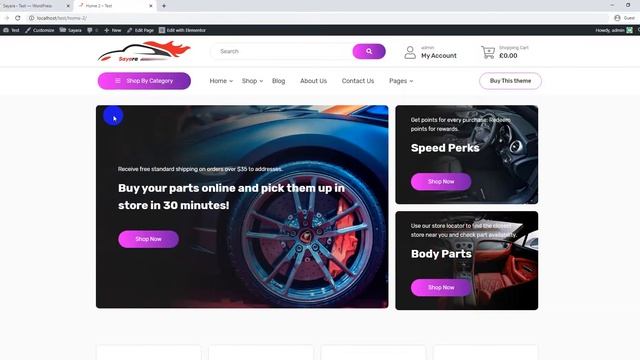 12. How to change theme color - Sayara - Auto Parts Store WooCommerce WordPress Theme смотреть онлайн