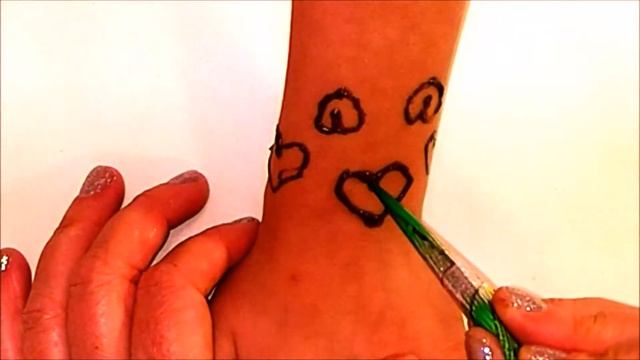 Temporary Tattoo Body Paint Review and Celtic Eternal Love Heart Bracelet Design Demo смотреть онлайн
