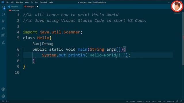 WAP in Java to print Hello World | Santos Mmu | Java Beginners | Recommended смотреть онлайн