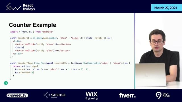 История декларативного React в Grammarly от двусторонней привязки данных с помощью Focal[ru]/А.Суга смотреть онлайн
