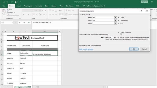 How to Use the CONCATENATE FUNCTION in Excel | How to Concatenate in Excel to Combine Text смотреть онлайн