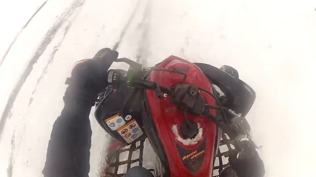 Yamaha Raptor 700, Зимняя покатушка по Чехову смотреть онлайн