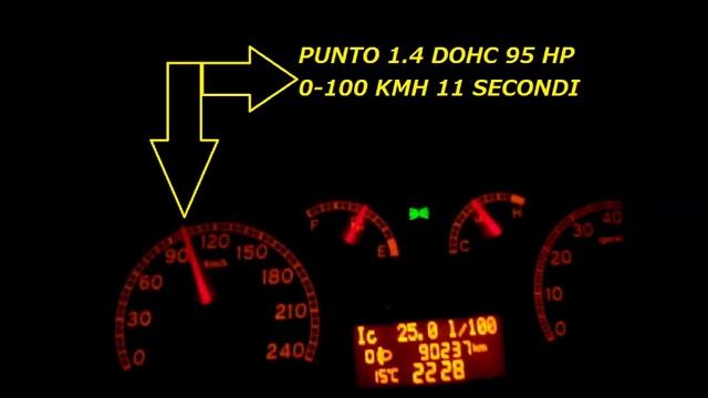 Fiat Punto 1.4 dohc 16v 95HP VS Honda Civic 1.4 sohc 16v 90HP 0-100Kmh смотреть онлайн