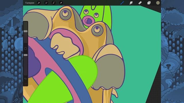 Как нарисовать монстрика. Милого, детского персонажа. How to draw a cute monster. смотреть онлайн