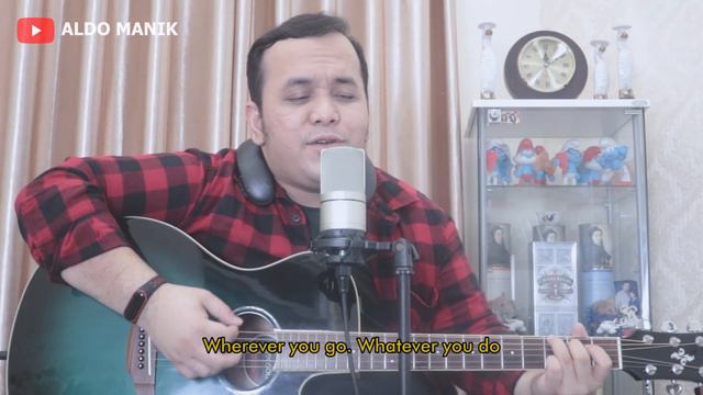 Right Here Waiting - Richard Marx (accoustic cover Aldo Manik) [lyric] смотреть онлайн