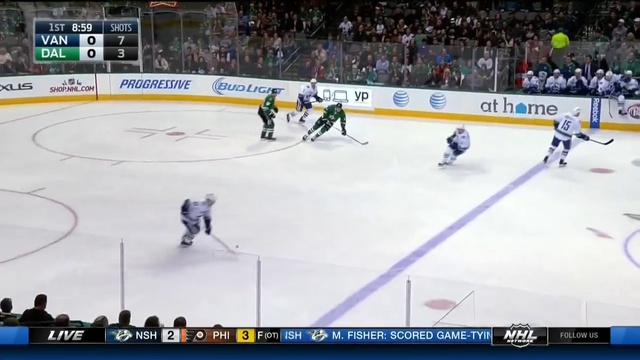 Dallas Stars - VaVancouver Canucks. NHL . 27-11-2015. | 1 тайм смотреть онлайн
