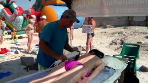 Мастер-класс пляжного  массажа