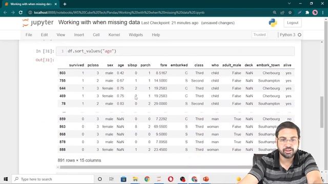 | Working with Missing Data When Sorting | Data Science | Pandas Tutorial Python | смотреть онлайн