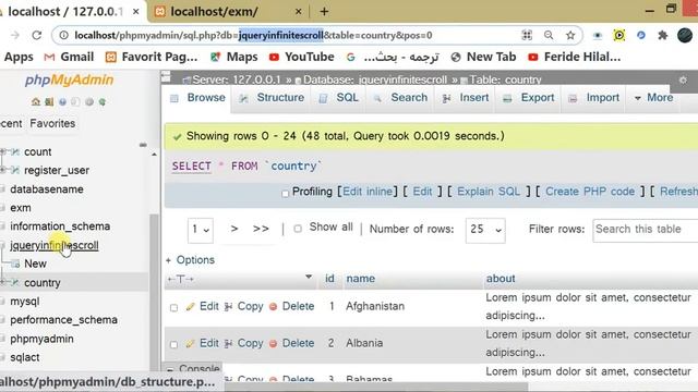 Load Content while Scrolling with Jquery Ajax PHP смотреть онлайн