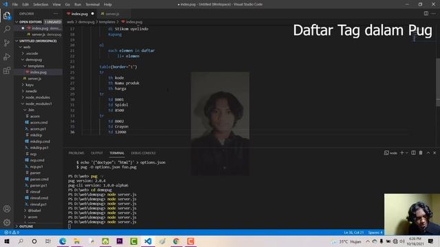 #31 Daftar Tag dalam Pug Node.js смотреть онлайн