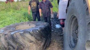 РЕМОНТ КОЛЁСА НА К-700/ ГОТОВИМ КИРОВЕЦ ПАХАТЬ ПАРЫ