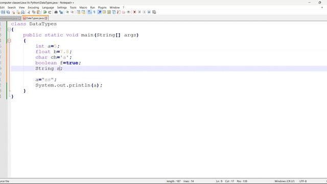 JAVA Vs Python_7 (Data types) смотреть онлайн