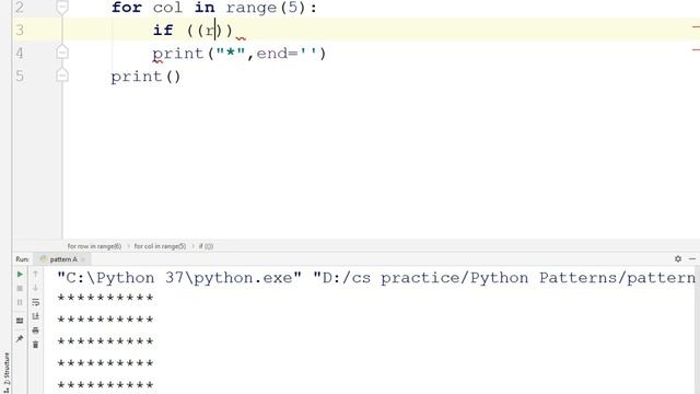 how to print pattern A in python in hindi. python me pattern A kaise banaye in hindi смотреть онлайн