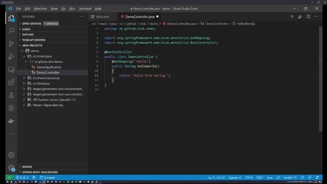 Intro to Java Spring Boot API servers смотреть онлайн