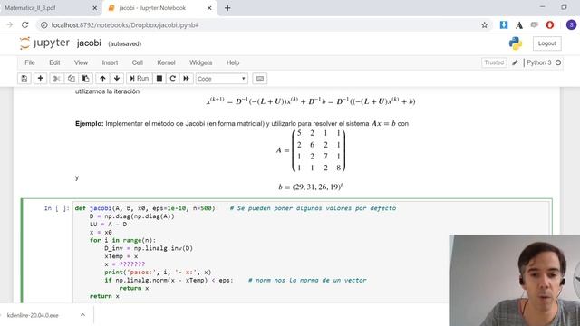 Python - Clase 8 - Matrices, Jacobi y Gauss-Siedel смотреть онлайн