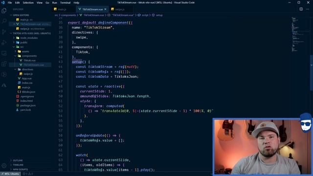 Tutorial: Vue 3 composition API and Vite to recreate TikTok смотреть онлайн