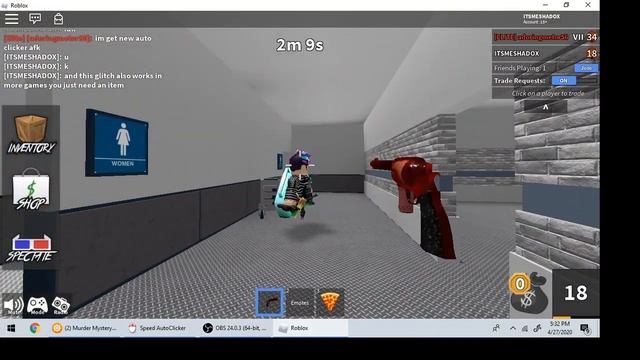 Roblox how to do noclip glitch MM2 смотреть онлайн