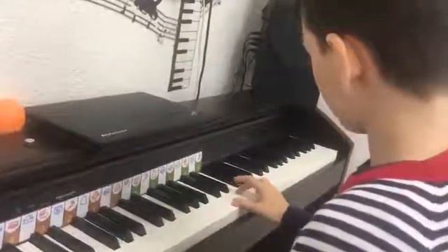 Арпеджио До мажор правая рука