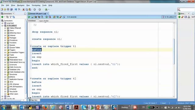 93/125 Oracle PLSQL: Creating Triggers / follows Statement смотреть онлайн