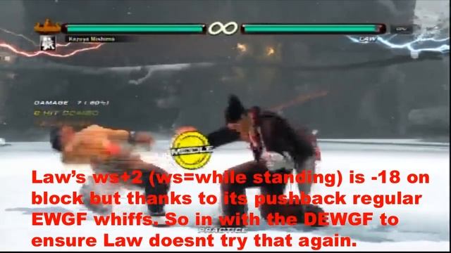 Tekken 6 - Rising Uppercut / EWGF Tutorial (Kazuya)