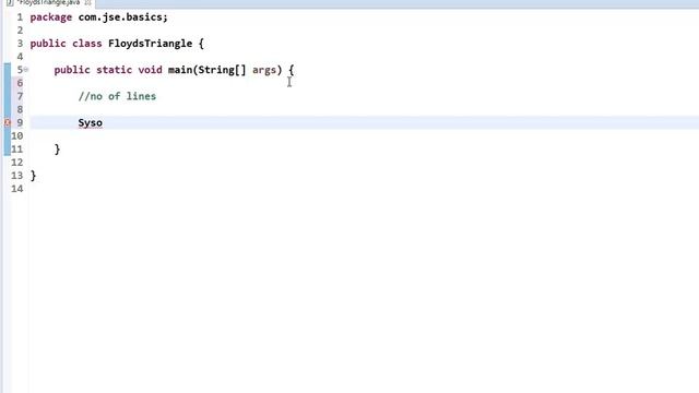 Java Program to Print Floyd's Triangle смотреть онлайн
