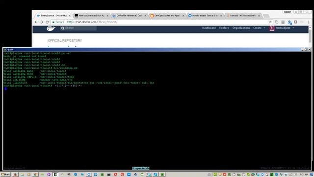 Configuring Apache Tomcat in Docker container смотреть онлайн