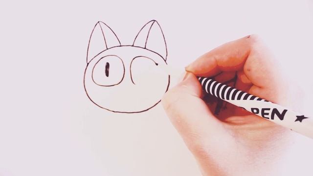 Как нарисовать котика?.Школа рисования#7 смотреть онлайн