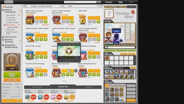Maplestory Black Friday 100k NX run смотреть онлайн