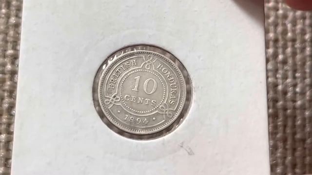 Британский Гондурас 10центов 1894г смотреть онлайн