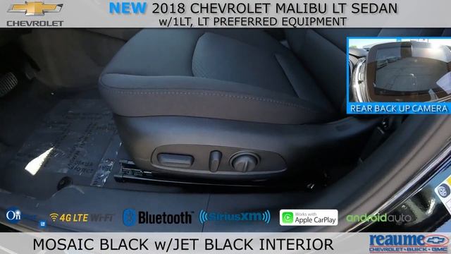 ReaumeChev NEW 2018 Chevrolet Malibu LT Sedan 18-0901 смотреть онлайн