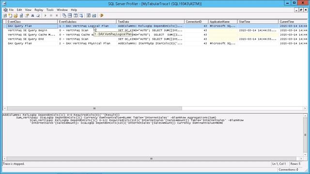 Microsoft SQL Server 2014 - Designing BI Solutions: Using SQL Server Profiler to Monitor DAX Querie смотреть онлайн