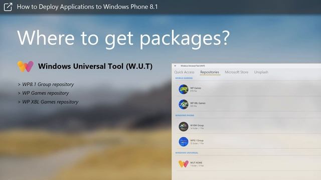 How to Deploy applications to Windows Phone 8 1 Devices смотреть онлайн