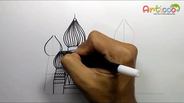 How to Draw Red Square || Russian Buildings смотреть онлайн