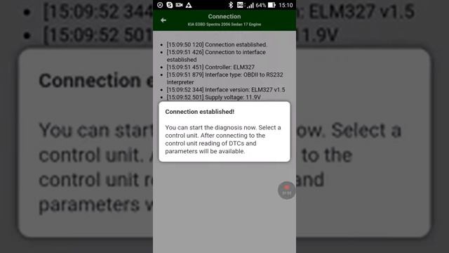 Diagnostics of Kia Spectra via EOBD using ELM327 adapter and Motordata OBD app https://clck.ru/avJn смотреть онлайн