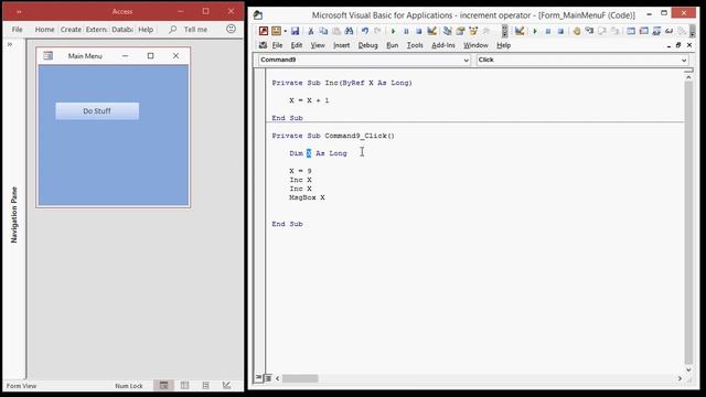 ByRef v ByVal in Microsoft Access VBA. Creating an Increment Operator Substitute for VB. смотреть онлайн